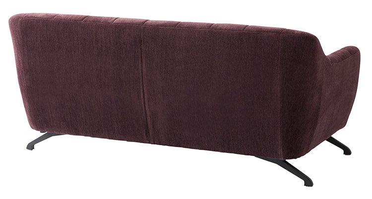 ソファ 幅162cm 2人掛け 2P おしゃれ 北欧 ポケットコイル使用 高級感 スチール 布地 ファブリック 脚付き モダン シンプル ナチュラル グレー パープル 新生活(代引不可)