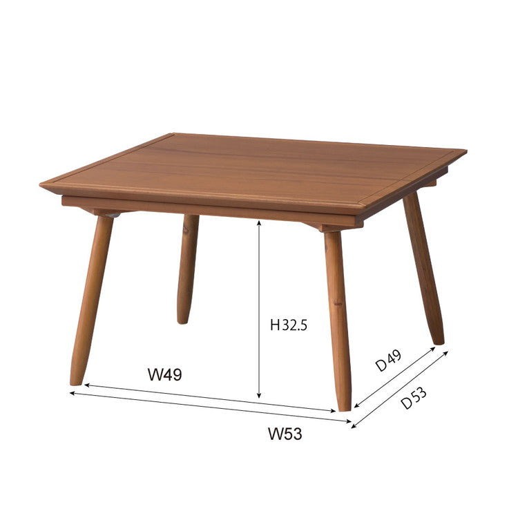 コタツ コタツテーブル センターテーブル ミニ コンパクト 一人使い オールシーズン ハーフヒーター 天然木 アカシア デザイン おしゃれ シャープ(代引不可)