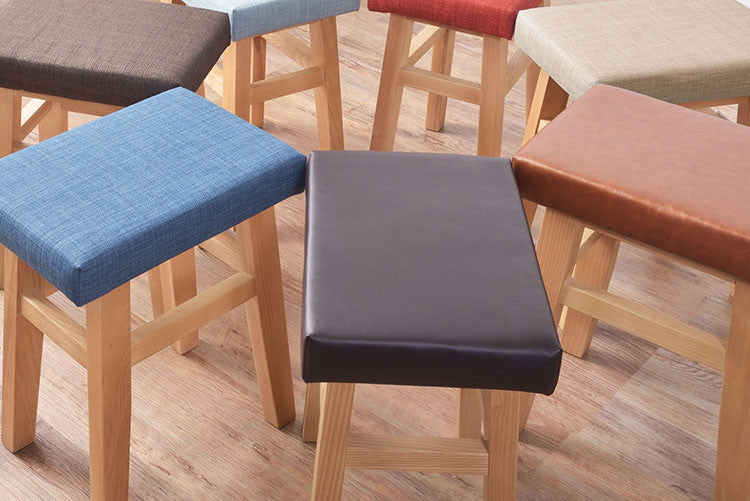 バンビスツールスツール チェア 椅子 イス いす おしゃれ 北欧 天然木 木製 四角 高さ45cm 背もたれなし アームレス 肘なし 腰掛け オットマン リビング 玄関 シンプル(代引不可)