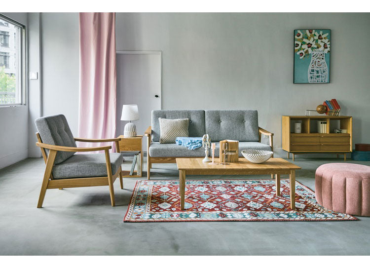 リビングテーブル 幅110cm センターテーブル テーブル おしゃれ 北欧 シンプル ナチュラル 木製 天然木 一人暮らし 食卓 ソファ 座椅子 新生活(代引不可)