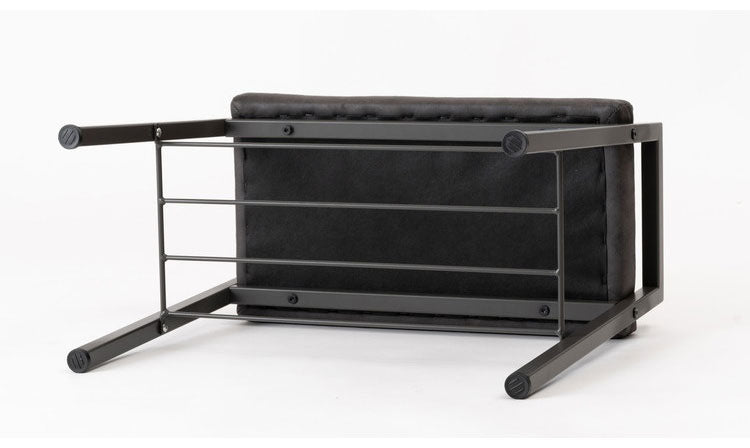 スツール スツール 収納あり 取っ手つき レザー風 棚付き アジャスター 椅子 チェア 椅子 背もたれなし チェアー モダン シンプル シック ブラック 黒 インテリア 北欧 おしゃれ 新生活(代引不可)