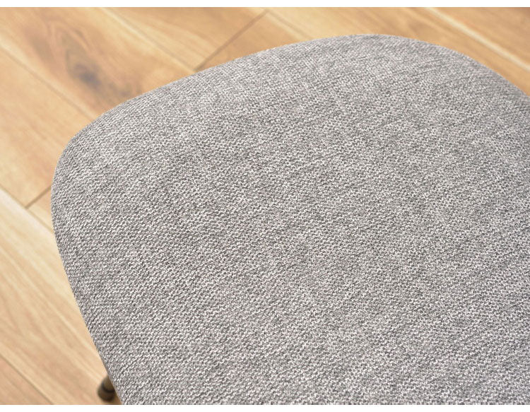 チェア 回転チェア デスクチェア オフィスチェア 座面回転 キャスター付き 移動可能 肘なし アームレス クロスレザー ファブリック スタイリッシュ シンプル おしゃれ グレー ブラック 在宅ワーク(代引不可)