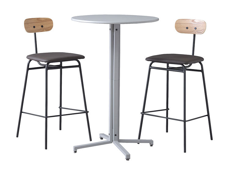 テーブル カフェテーブル 丸型 サークル 丸 ダイニングテーブル オフィス アジャスター付き スチール スタイリッシュ シンプル ブラック グレー レッド(代引不可)