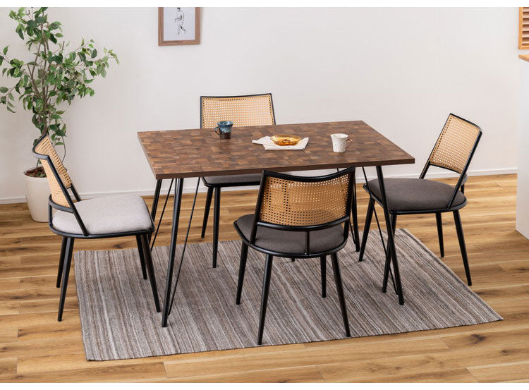 ダイニングテーブル ダイニングテーブル 120×80 高さ72cm 幅120cm 奥行60cm スチール おしゃれ インダストリアル シンプル 長方形 ミックス インテリア 省スペース コンパクト(代引不可)