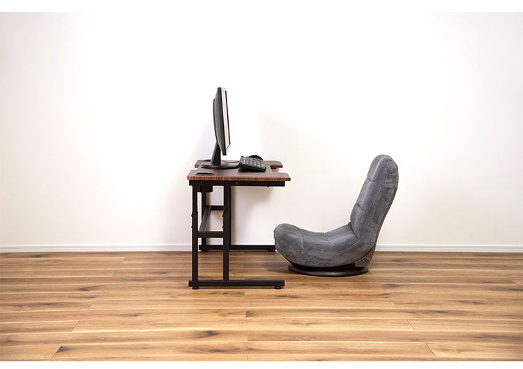 ゲーミングデスク パソコンデスク PCデスク 高さ調節可 ドリンクホルダー付 アジャスター付 幅90cm 学習机 オフィスデスク ワークデスク 北欧 作業机 シンプル 書斎机(代引不可)