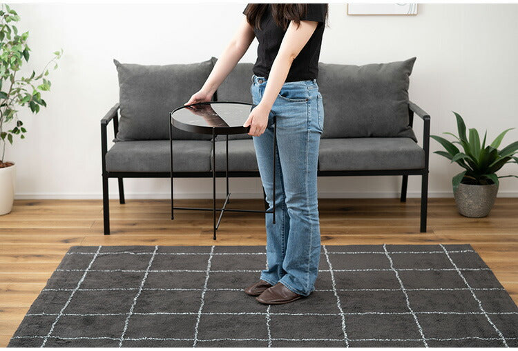 サイドテーブル PT-562 東谷 サイドテーブル ミニテーブル ソファサイド 石目調 ブラック シック スチール シンプル スタイリッシュ 机 テーブル モダン かっこいい(代引不可)