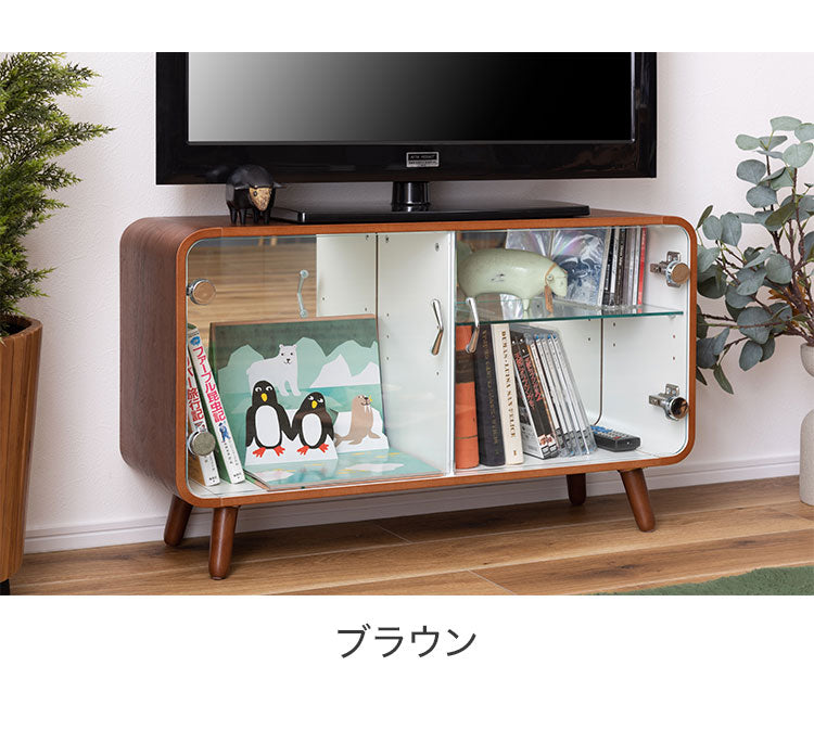 コレクションシェルフ ラック 棚 収納 ミラー 鏡 フィギュアケース ガラス 2段 ロータイプ 木製 グッズ オタク 推し活(代引不可)