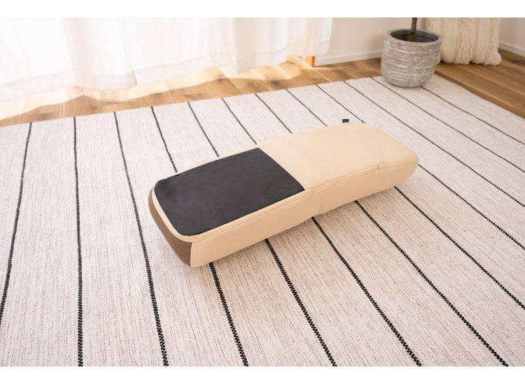 ストレッチポール ヨガポール ヨガチェア 座椅子 座いす エクササイズ おしゃれ リクライニング リラックス メッシュ ピロー まくら 枕 ピンク ブラウン ベージュ(代引不可)