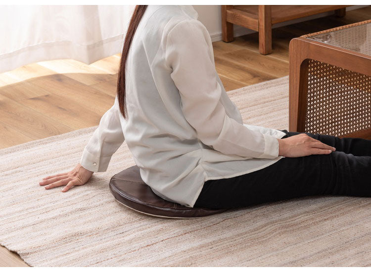 シートクッション シートクッション クッション 椅子用クッション 座面クッション ボンデッドレザー レザークッション ヴィンテージ おしゃれ インテリア 新生活 省スペース コンパクト(代引不可)