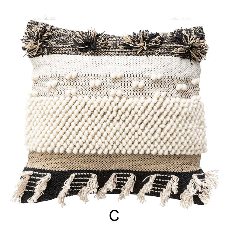 クッション ソファクッション 個性的 45×45 正方形 シンプル コットン グレー お洒落 かわいい おしゃれ 新生活 母の日 インテリア(代引不可)