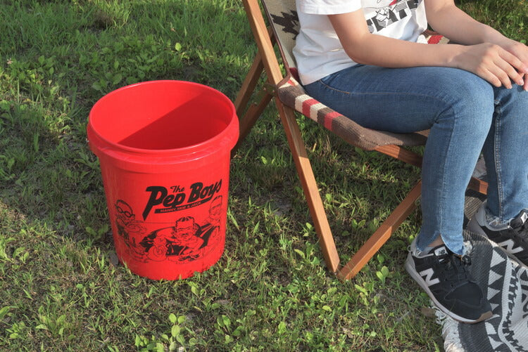 バケツ デザインバケツ ゴミ箱 洗車 鉢 おもちゃ入れ アメリカ製 USA アウトドア おしゃれ 派手 カラフル ポップ アメリカン 鮮やか 個性的(代引不可)