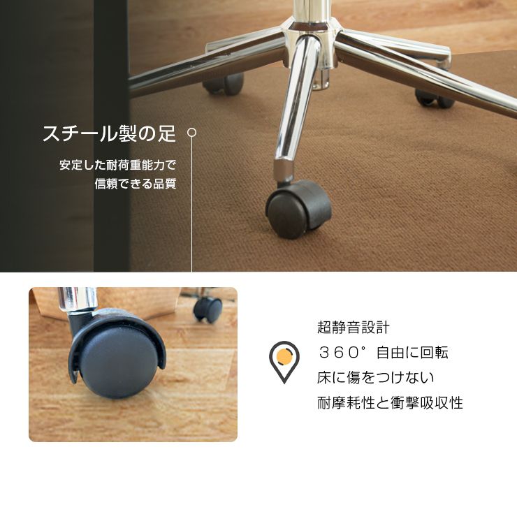 Eames デスクチェア おしゃれ 天然木 高さ調節可 キャスター付き PUレザー 黒 白 北欧 ヴィンテージ モダン ワークチェア チェア PCチェア オフィスチェア チェア イス 椅子 無段階 回転式 デザイナーズ リプロダクト