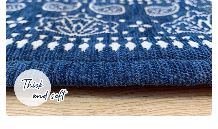 ラグ おしゃれ 北欧 185×185cm 洗える 高級感 厚手 正方形 ペイズリー柄 小さめ 布 モダン ファブリック オールシーズン 床暖房対応 ウォッシャブル 1人暮らし 新生活 カーペット マット 絨毯 マルチクロス おうち