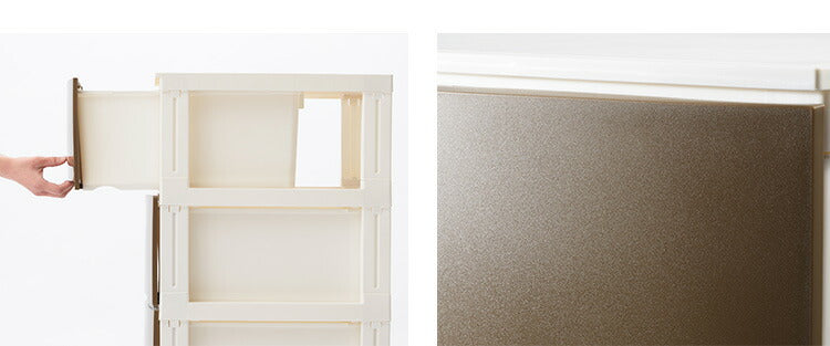 選べる7色 日本製 収納ケース チェスト 幅54cm ワイド3段 ルームス シェード ROOM'S shade リビングチェスト サニタリー 収納ボックス 衣装ケース タンス クローゼット 押入れ 押し入れ サンカ(代引不可)