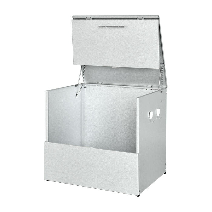 日本製 オールガルバ製ゴミ保管庫 幅69 奥行55 ガルバリウム 屋外 ゴミ箱 ごみ箱 物置 屋外ストッカー 頑丈 大容量 家庭用 カラスよけ ゴミ収納庫 ゴミステーション(代引不可)