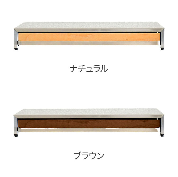 rootis 日本製 オーブンレンジラック 完成品 耐荷重20kg 幅45cm スライドテーブル 新潟県南魚沼産木材使用 スライドトレー 家電下トレー 家電下ラック 作業台 足立製作所 bokula(代引不可)