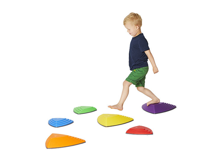 GONGE ゴンジ リバーストーンズ 踏み石 大小 6個セット バランス バランスストーン 玩具 室内遊び おもちゃ キッズ おうちで運動 子ども