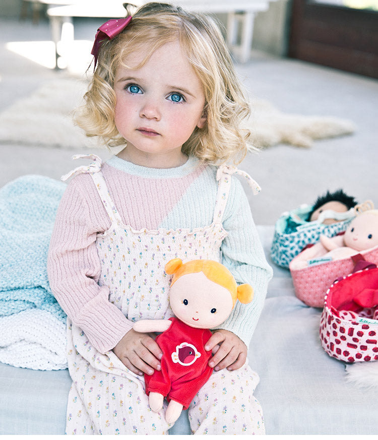 Lilliputiens ミニベビーセット アガサ 人形 女の子 おんなのこ ごっこ遊び ベビー かわいい 子育て ギフト キッズ 出産祝い プレゼント ぬいぐるみ 赤ちゃん