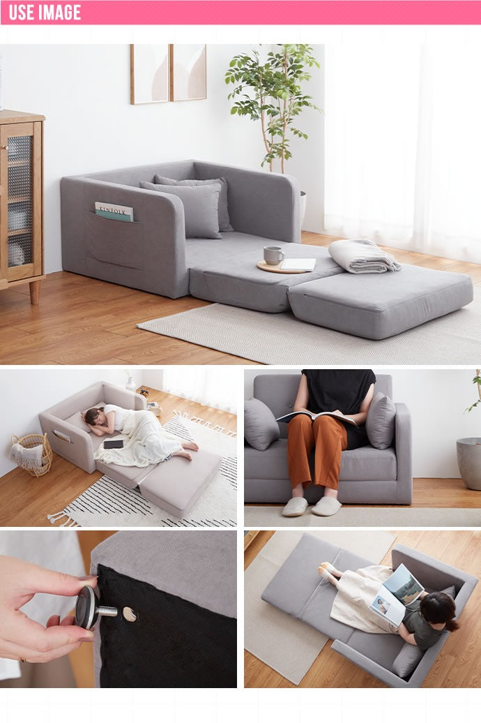 ソファベッド 2WAY 折りたたみソファベッド 2人掛け 2P 二人掛け ソファーベッド おしゃれ 韓国インテリア カウチソファー フロアクッション ローソファ(代引不可)