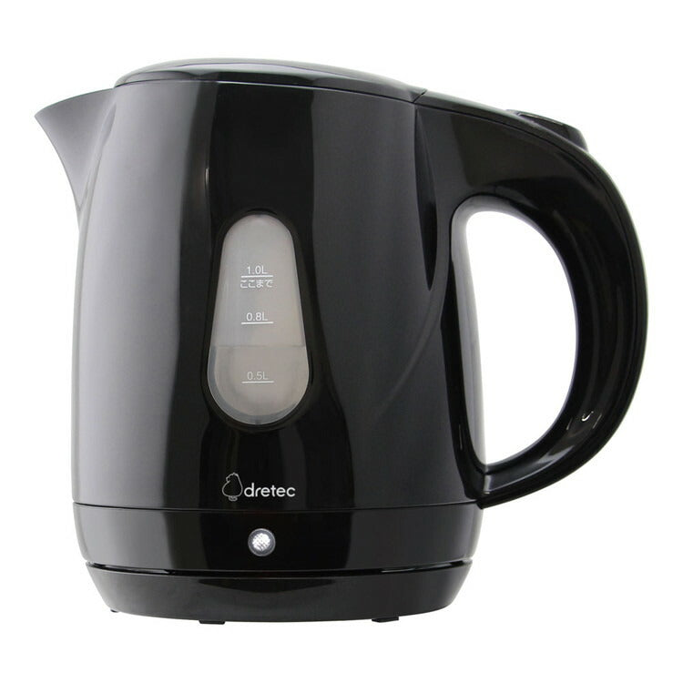 ドリテック 電気ケトル プロム 1LPO-160 ブラック株式会社 ドリテック4536117039375(代引不可)