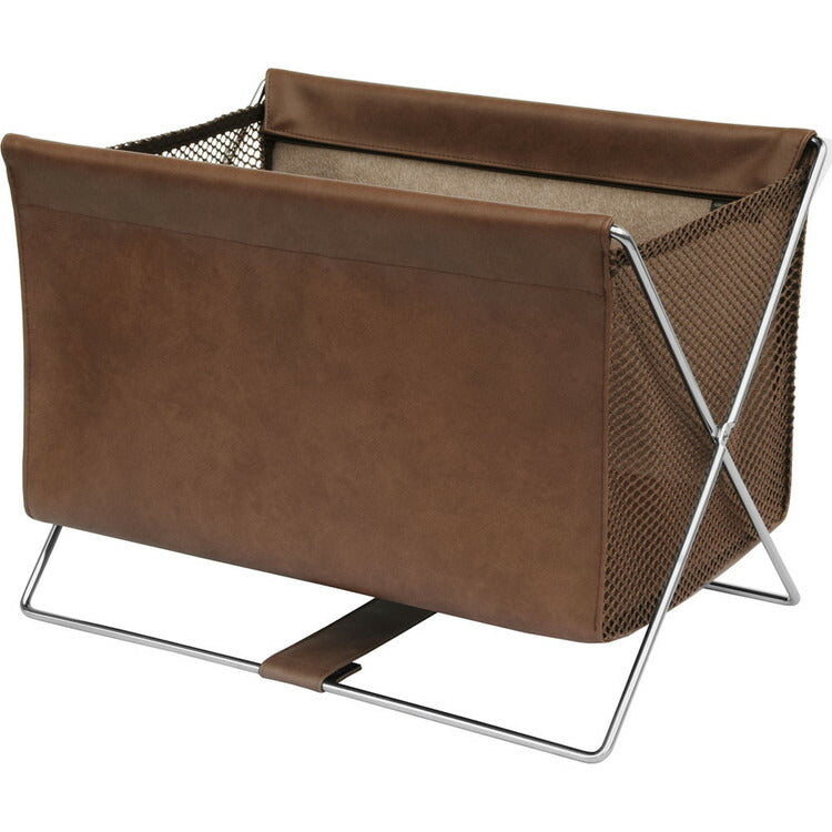 ミニサイドワゴン・合皮×メッシュS R-365 ブラウン株式会社 サキ4990630365098(代引不可)