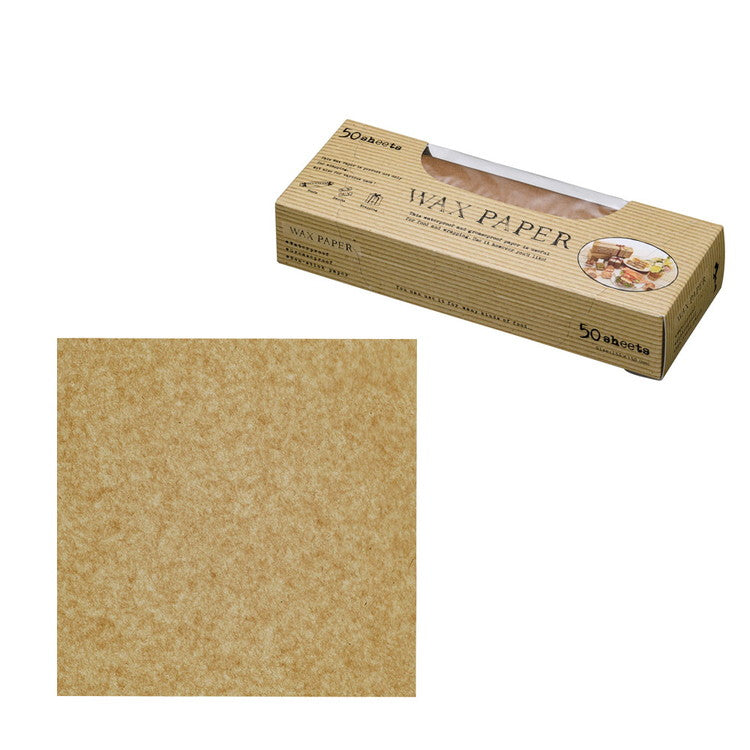 ワックスペーパー シート(50枚入)WP5000 クラフト無地天満紙器4991120230568(代引不可)