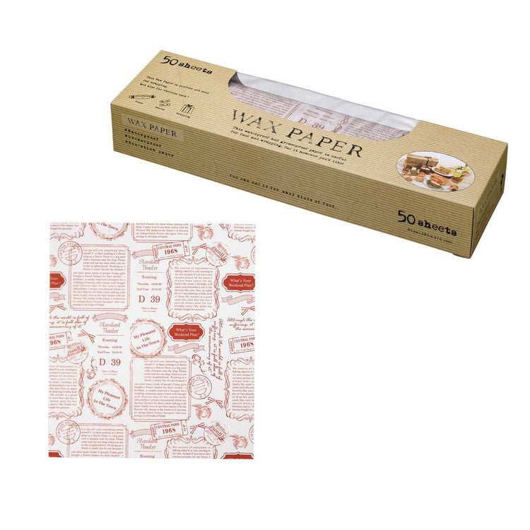 ワックスペーパー シート(50枚入)WP5100 ロゴ天満紙器4991120230575(代引不可)