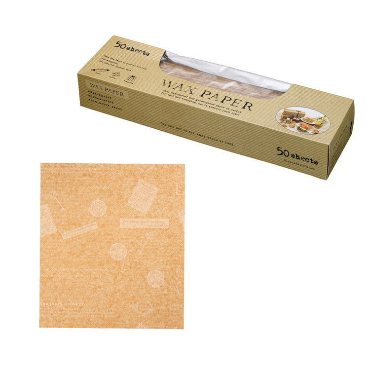 ワックスペーパー シート(50枚入)WP5200 Kフレンチ天満紙器4991120230582(代引不可)