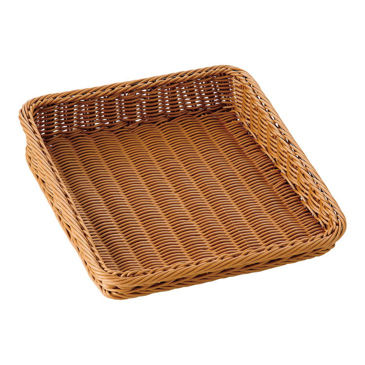 樹脂製ディスプレイバスケット 傾斜型30型 30号 ブラウン萬洋4992135338591(代引不可)