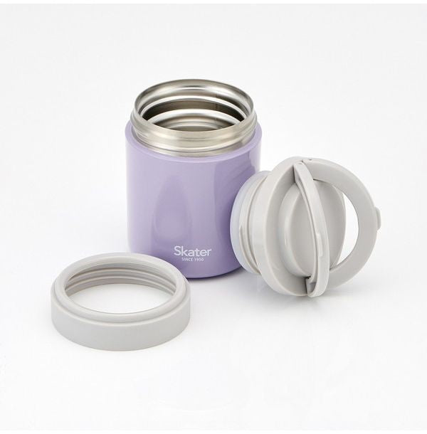 スケーター 折りたたみ ハンドル付き 保温 保冷 スープジャー 300ml ライラックグレー LJFO3AG