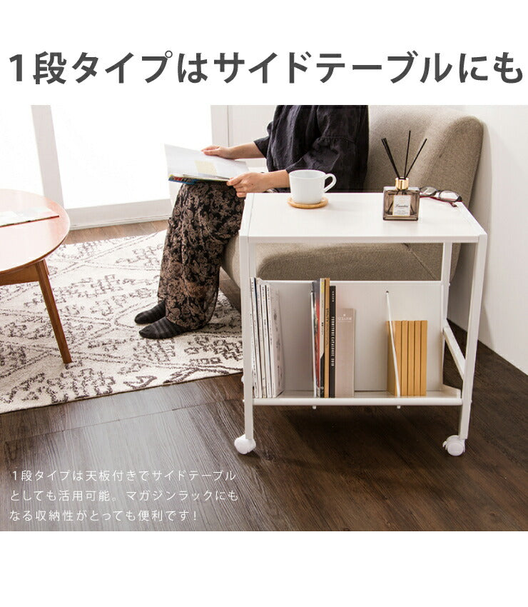 ファイルワゴン 3段 ホワイト ワゴン 収納 収納ケース リビング オフィス 本棚 ラック 棚 書棚 書類 ファイル(代引不可)