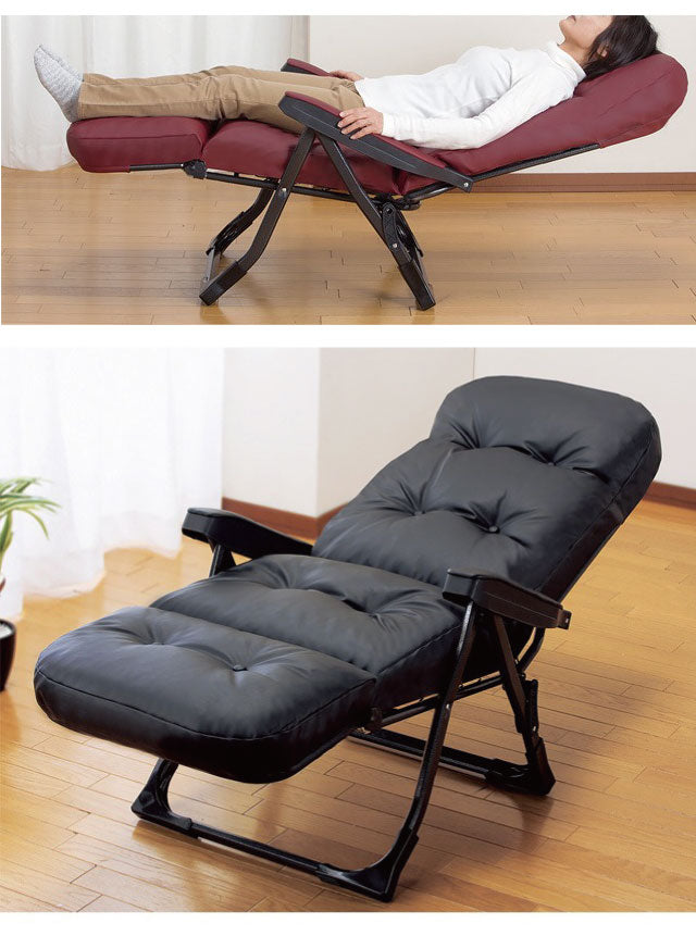 くつろぎのリクライニングアームチェアEX 日本製 完成品 専用サイドテーブル付き フットレスト リクライニング 脚部 14段階 リラックス くつろぎ 肘付き 折り畳み コンパクト グラヴィーナ Gravina(代引不可)