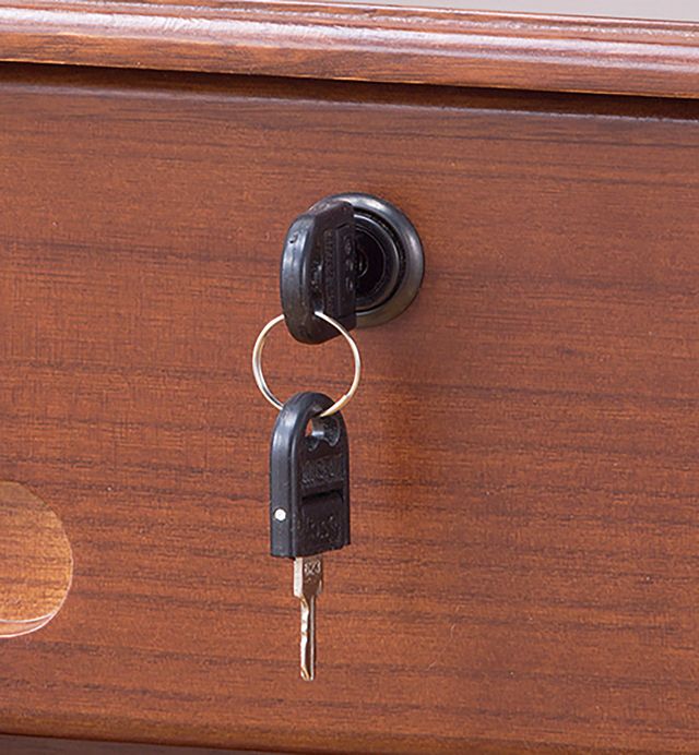 全段鍵付き シークレットチェスト 5段 幅30 天然木 桐製 書類 収納 たんす 隠しキャスター付き 木製 FAX台 電話台 引き出し 多段チェスト スリム(代引不可)