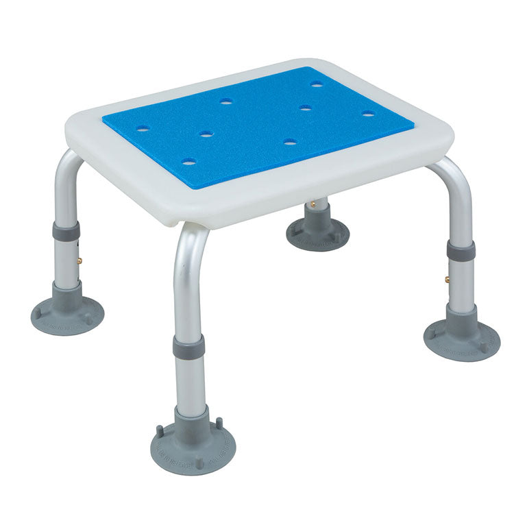 アルミ製シャワーステップ ブルー 1台3役 ステップ・椅子・置き台 入浴用 お風呂 椅子 イス チェア ステップ お年寄り 介護(代引不可)