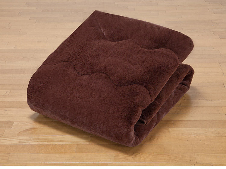 ラグ 7層構造 ぽかぽか マット 140×190cm ふんわり 発熱 蓄熱 断熱 遮熱 節電 省エネ 電気代節約 暖かい ブラウン リビング ラグマット カーペット こたつ敷布団(代引不可)