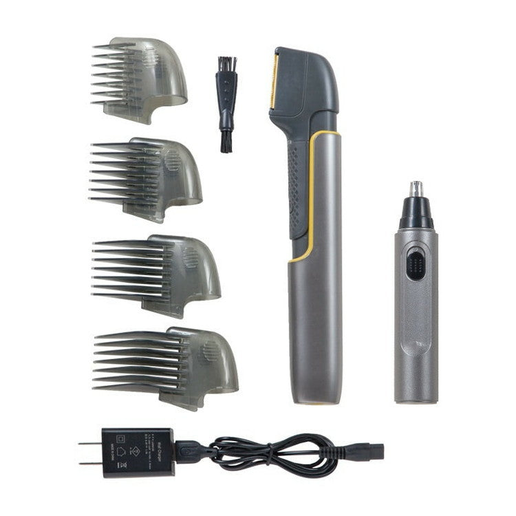 ファミラ クイックチタントリマーDX ノーズトリマー付き 電動バリカン LEDライト付き 洗える ヘアカッター 剃毛 髭剃りもみあげ トリミング 電動(代引不可)