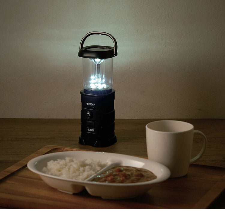 ラジオ付きランタン USBケーブル付き LEDライト 高照度 明るい 軽量 ソーラー充電 手回し充電 FMラジオ ワイドFM対応 防災 非常用 災害対策(代引不可)