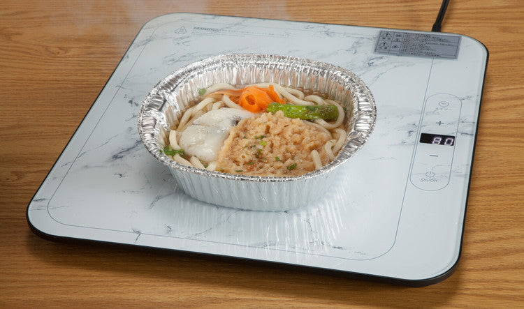 クッキングヒーター 保温プレート 37×35cm プラ容器 アルミ鍋対応 タイマー付き 自動オフ機能 お手入れ簡単 タッチパネル ガラス製パネル IHヒーター 温め 保温 カルドクック(代引不可)