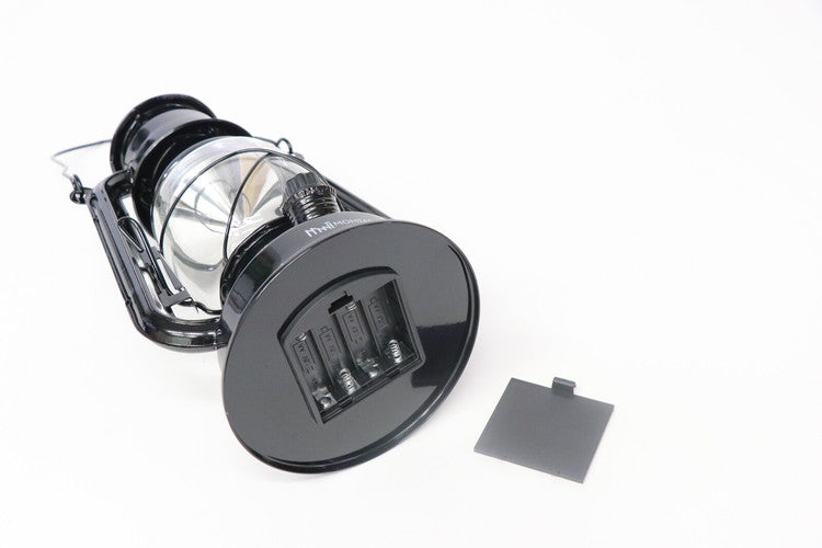 ランタン風LEDライト 乾電池式 ハンドル付き 明るさ無段階調整 ライト 電灯 キャンプ アウトドア レジャー 防災 停電時 災害時 非常用(代引不可)