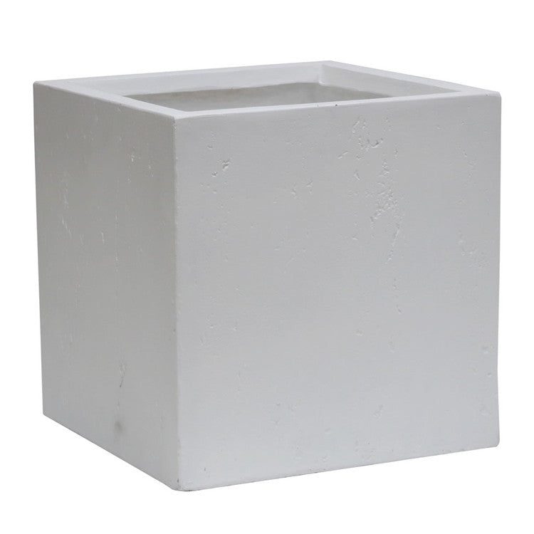 マグネシアプランター TEXTURE(テクスチャー) 角型36cm ブラック グレー ホワイト TEX-360C プランター キューブ型 立方体 正方形 植木鉢 ファイバークレイ プランターカバー ガーデン(代引不可)