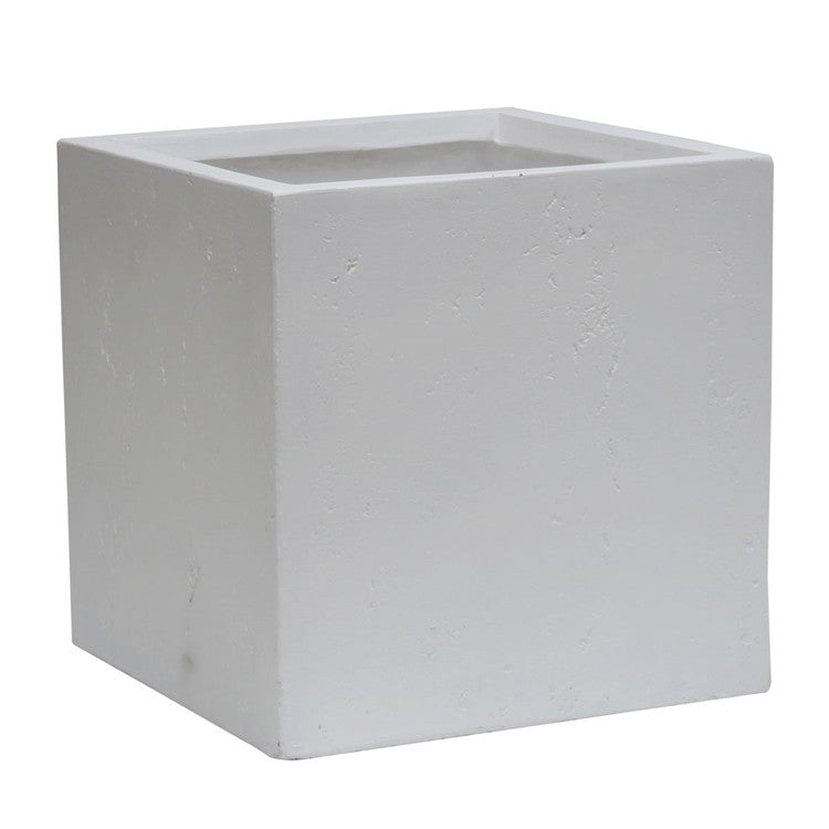 マグネシアプランター TEXTURE(テクスチャー) 角型40cm ブラック グレー ホワイト TEX-400C プランター キューブ型 立方体 正方形 植木鉢 ファイバークレイ プランターカバー ガーデン(代引不可)