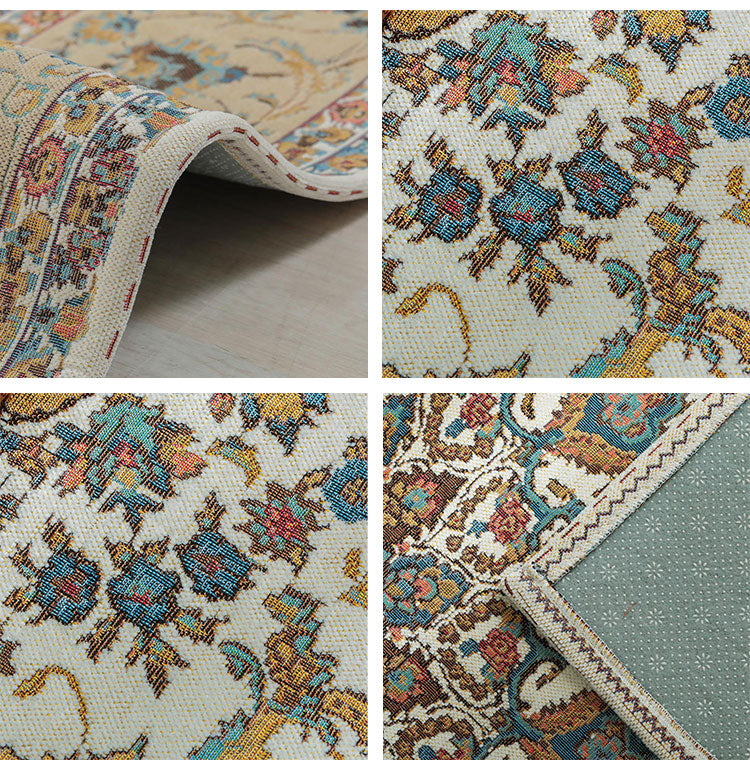 ラグ 140×200cm ゴブラン柄 シェニール風 デザインラグ 滑り止め ラグマット カーペット 絨毯 おしゃれ(代引不可)