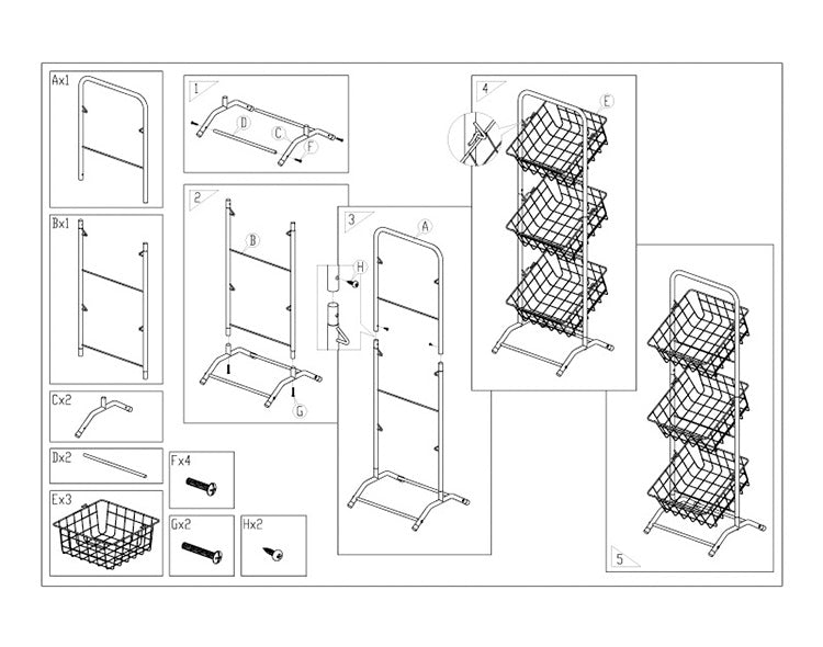 ラック 棚 おしゃれ バスケット 3段 収納ラック 収納 シェルフ 洗面所 ランドリー スタンドラック シンプル キッチン サニタリー 店舗 ディスプレイ 什器 かわいい モダン シンプル コンパクト 北欧