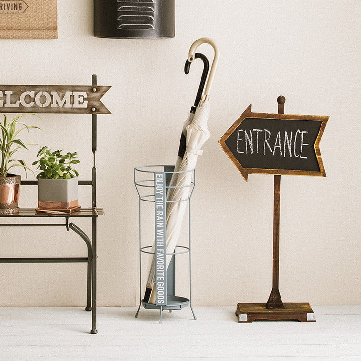 傘立て おしゃれ スリム ヴィンテージ風 アイアン 大容量