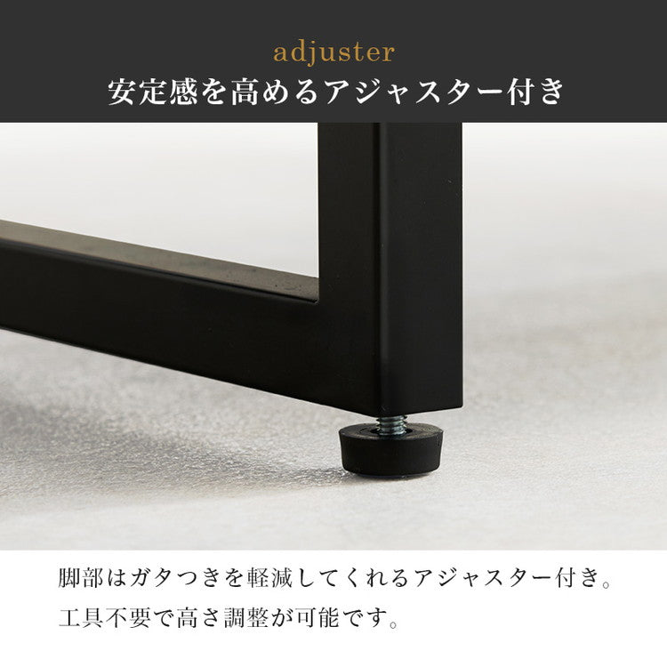 コンクリート調 センターテーブル 90×45 スチール脚 収納 棚付き リビングテーブル ソファテーブル コンクリート柄 セラミック柄 グレー モノトーン おしゃれ(代引不可)