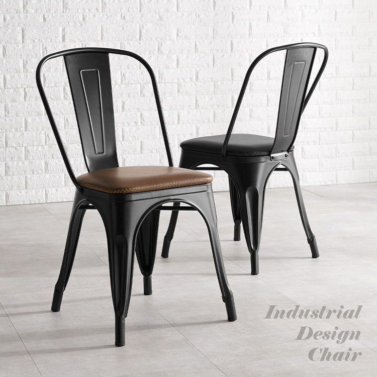 カフェ風 デザインチェア 2脚セット スタッキングチェア ダイニングチェア 選べる座面 天然木 PVC イス 椅子 スツール デザインスツール 黒 ブラック おしゃれ(代引不可)