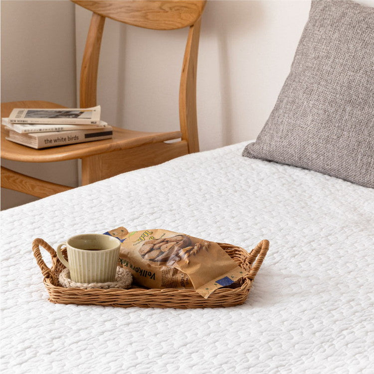 綿100%敷きパッド イブルデコール 約100×205cm シングル 無地 イブル キルティング 敷きパット 敷パット 敷パッド 滑り止め付き すべり止め付き ベッドパッド かわいい おしゃれ シンプル(代引不可)