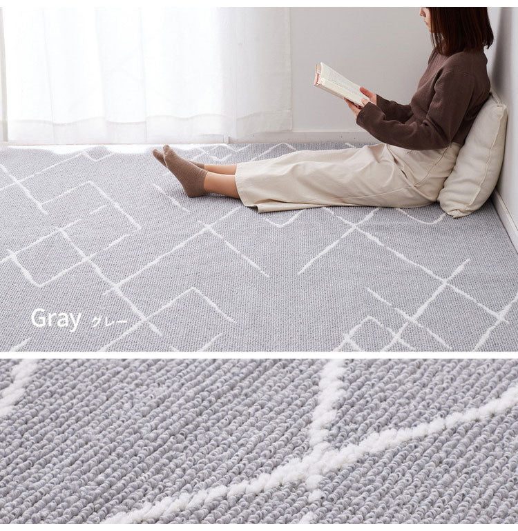 日本製 ラグ 185×185cm ベニワレン風 アース防ダニ かわいい タフト織り 抗ウイルス 抗アレルゲン 抗菌防臭 国産 タフトラグ ラグマット シンプル 韓国インテリア おしゃれ(代引不可)