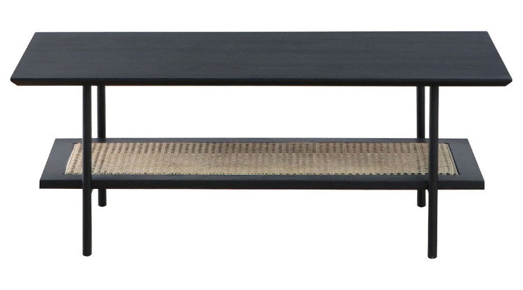 ラタン調 センターテーブル ローテーブル 幅100cm リビングテーブル ラタン スチール脚 長方形 木製 リビング ダイニング おしゃれ(代引不可)