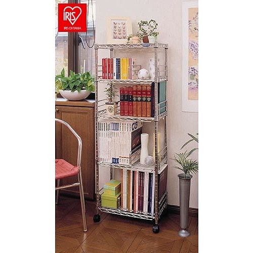 アイリスオーヤマ メタルミニブックシェルフ MM-B424 IRIS OHYAMA(代引不可)